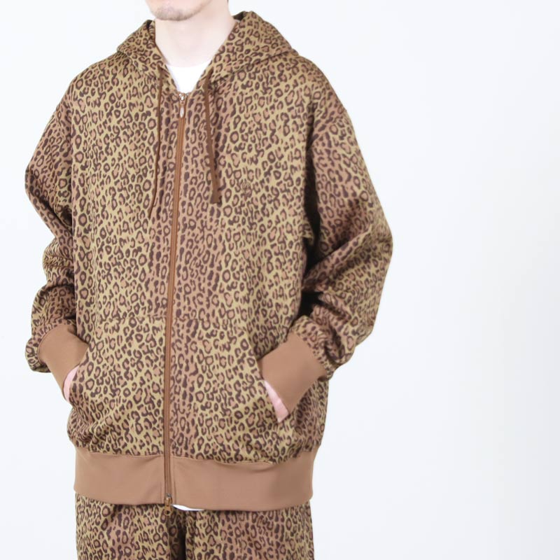 South2 West8(�������ġ��������ȥ�����) Trainer Hoody - Poly Jq. / Leopard
