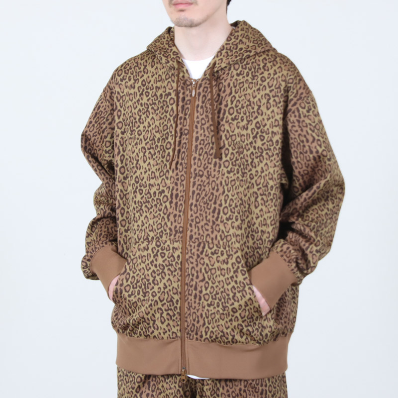 South2 West8(�������ġ��������ȥ�����) Trainer Hoody - Poly Jq. / Leopard