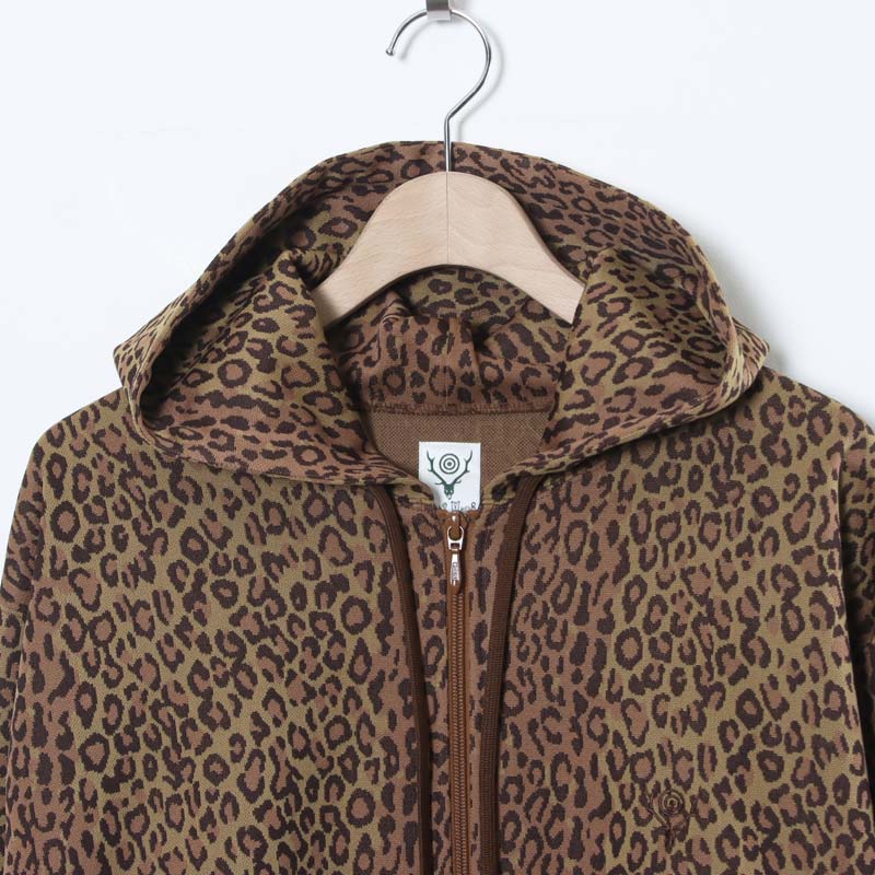 South2 West8(�������ġ��������ȥ�����) Trainer Hoody - Poly Jq. / Leopard