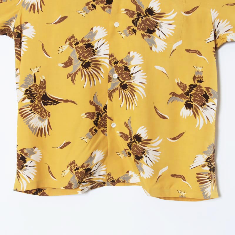 South2 West8(�������ġ��������ȥ�����) S/S Open Collar Shirt - Eagle