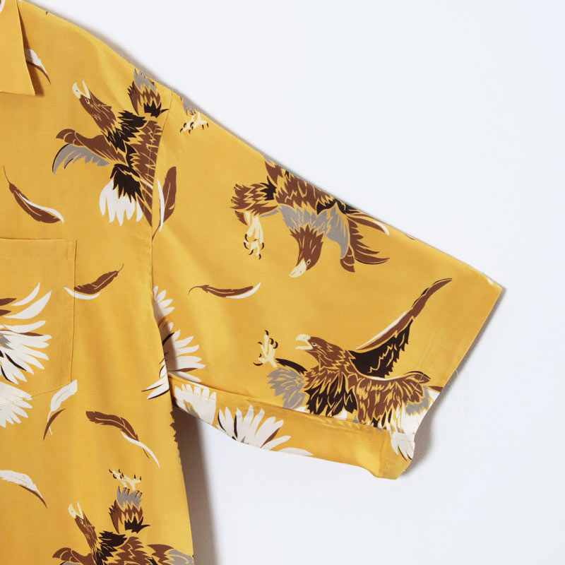 South2 West8(�������ġ��������ȥ�����) S/S Open Collar Shirt - Eagle