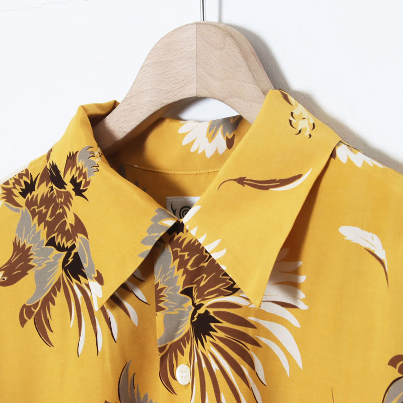 South2 West8(�������ġ��������ȥ�����) S/S Open Collar Shirt - Eagle