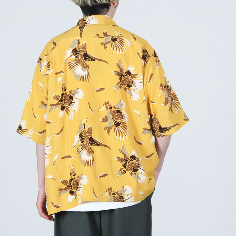 South2 West8(�������ġ��������ȥ�����) S/S Open Collar Shirt - Eagle