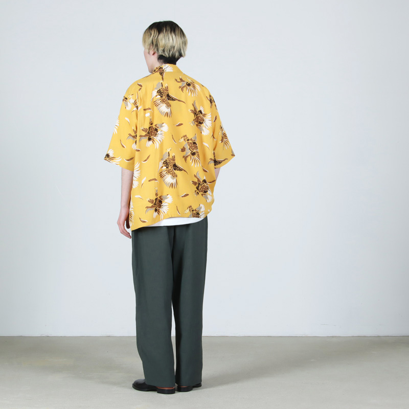 South2 West8(�������ġ��������ȥ�����) S/S Open Collar Shirt - Eagle