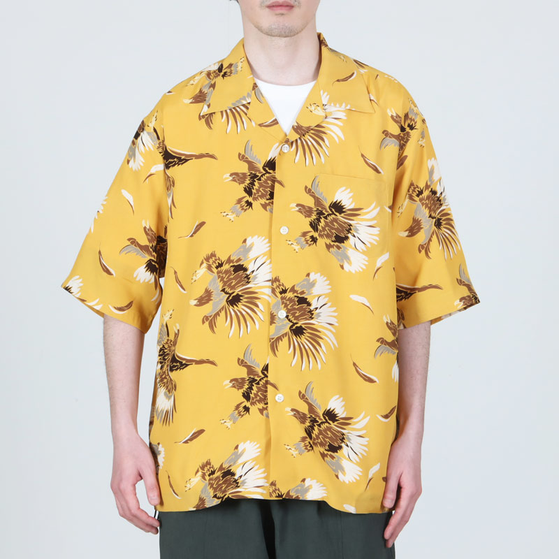 South2 West8(�������ġ��������ȥ�����) S/S Open Collar Shirt - Eagle