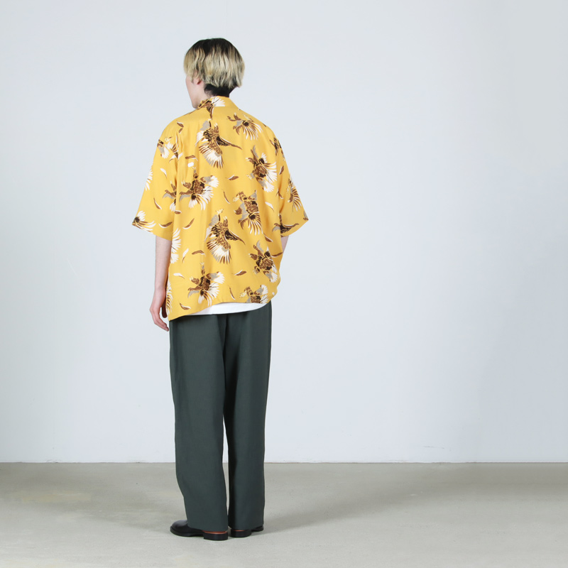 South2 West8(�������ġ��������ȥ�����) S/S Open Collar Shirt - Eagle