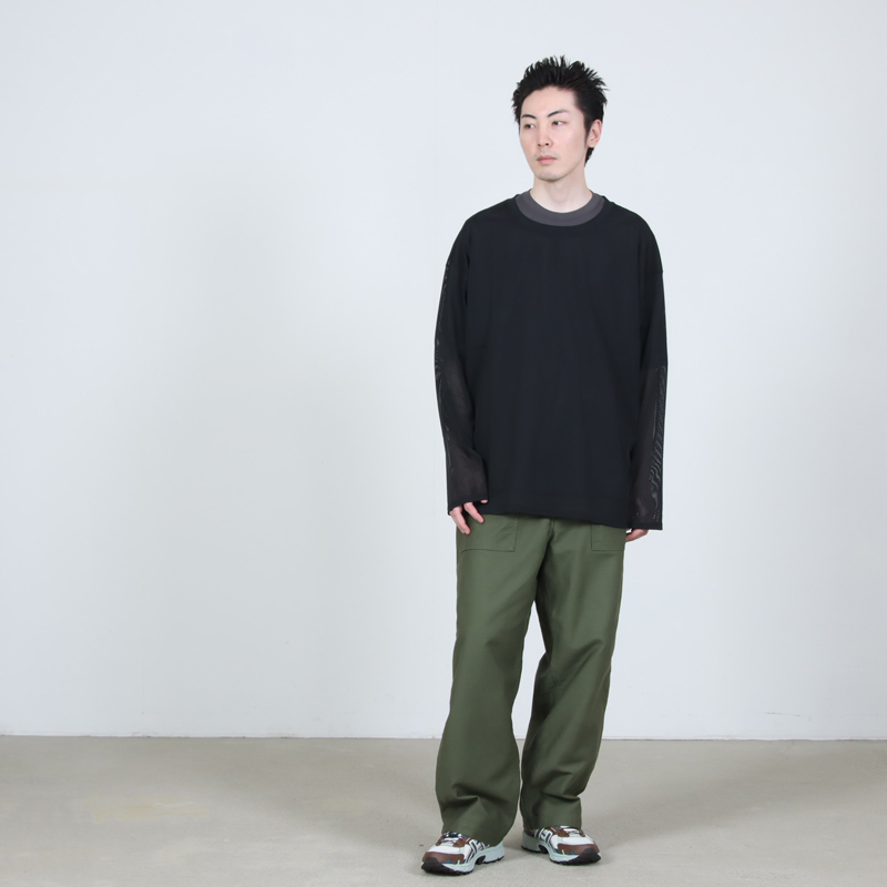 South2 West8(�������ġ��������ȥ�����) L/S Crew Neck Shirt - Knit Mesh