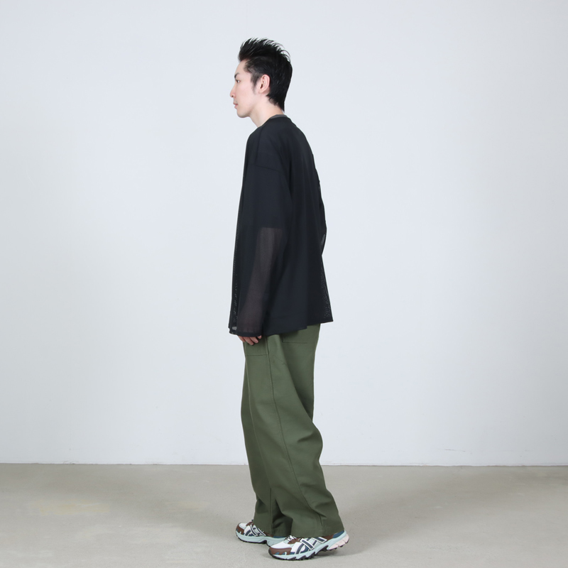South2 West8(�������ġ��������ȥ�����) L/S Crew Neck Shirt - Knit Mesh