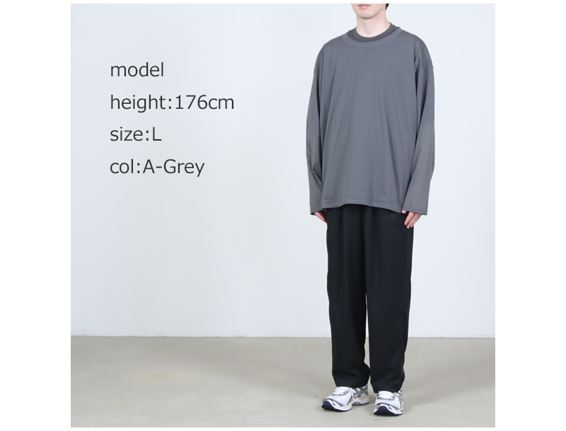 South2 West8(�������ġ��������ȥ�����) L/S Crew Neck Shirt - Knit Mesh