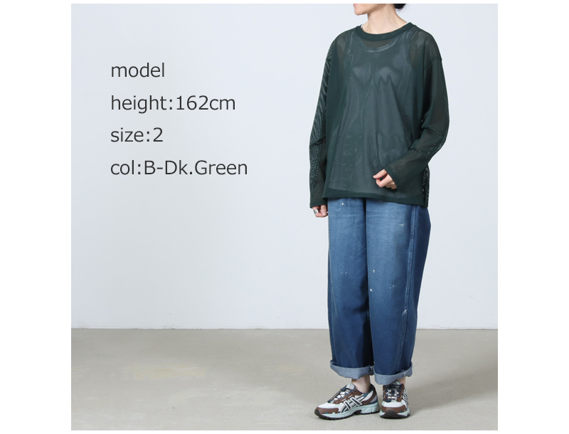 South2 West8(�������ġ��������ȥ�����) L/S Crew Neck Shirt - Knit Mesh