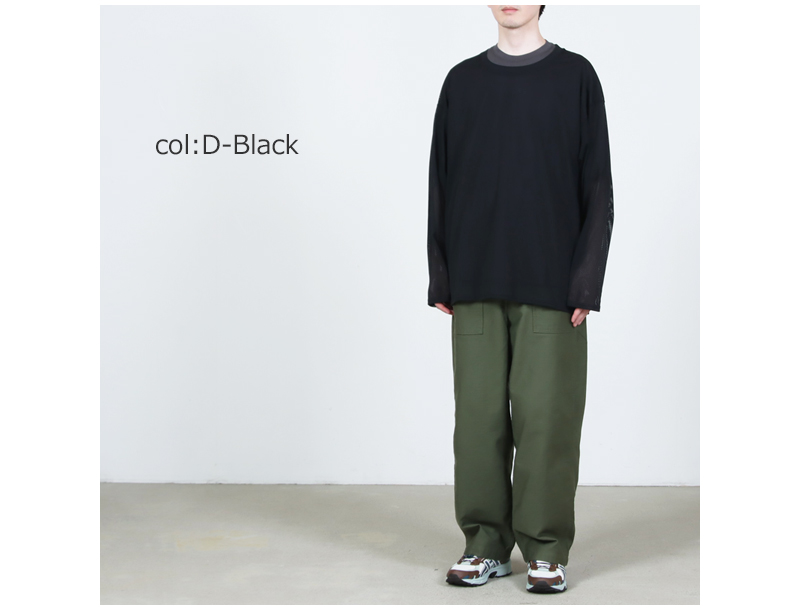 South2 West8(�������ġ��������ȥ�����) L/S Crew Neck Shirt - Knit Mesh