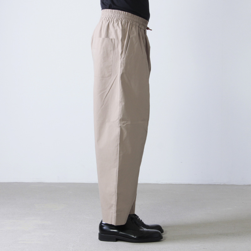 7751円 STUDIO NICHOLSON (スタジオニコルソン) CURVED EASY PANTS ASSAI ...ワークパンツ/カーゴパンツ