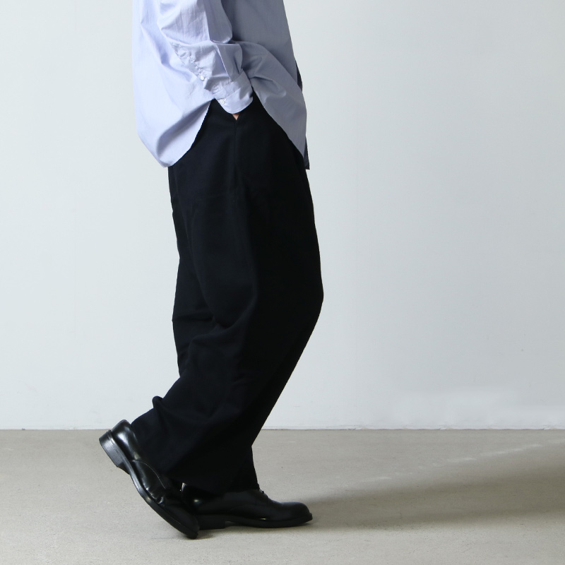 STUDIO NICHOLSON(˥륽) FELTED FINE WOOL TAILORED VOLUME PANT SORTE