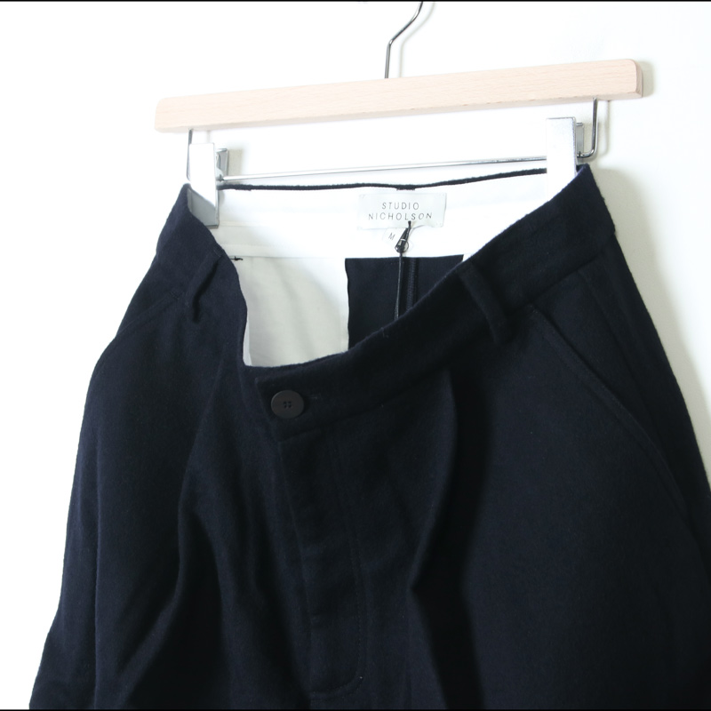 STUDIO NICHOLSON(˥륽) FELTED FINE WOOL TAILORED VOLUME PANT SORTE