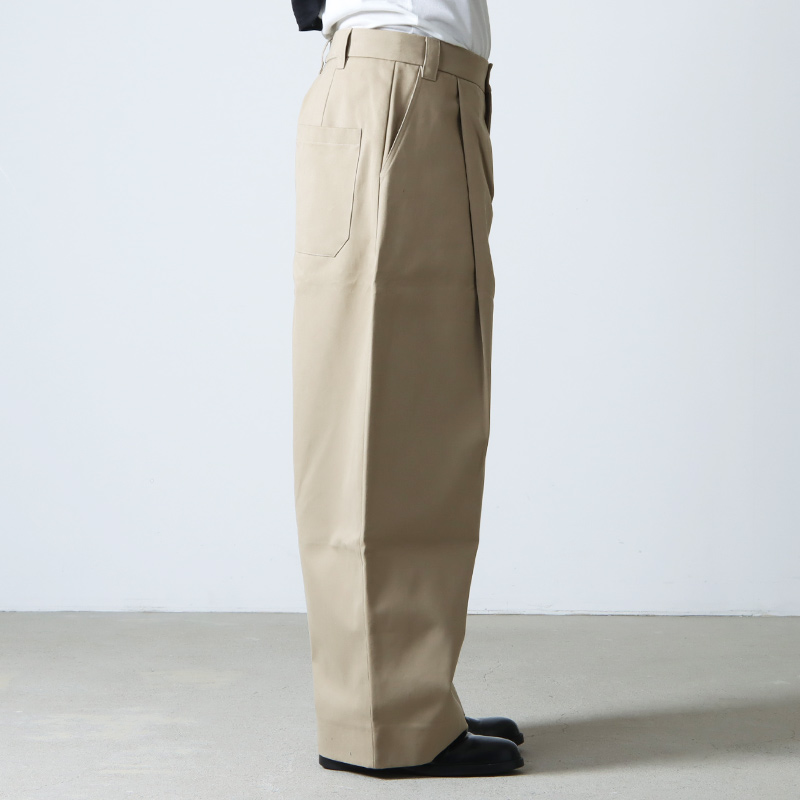 STUDIO NICHOLSON(˥륽) SORTE PEACHED COTTON TWILL