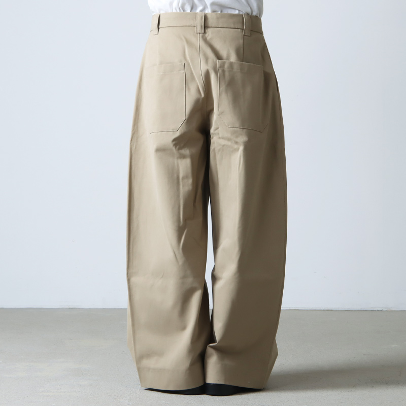 【新品】 スタジオニコルソン  COTTON TWILL PANTS