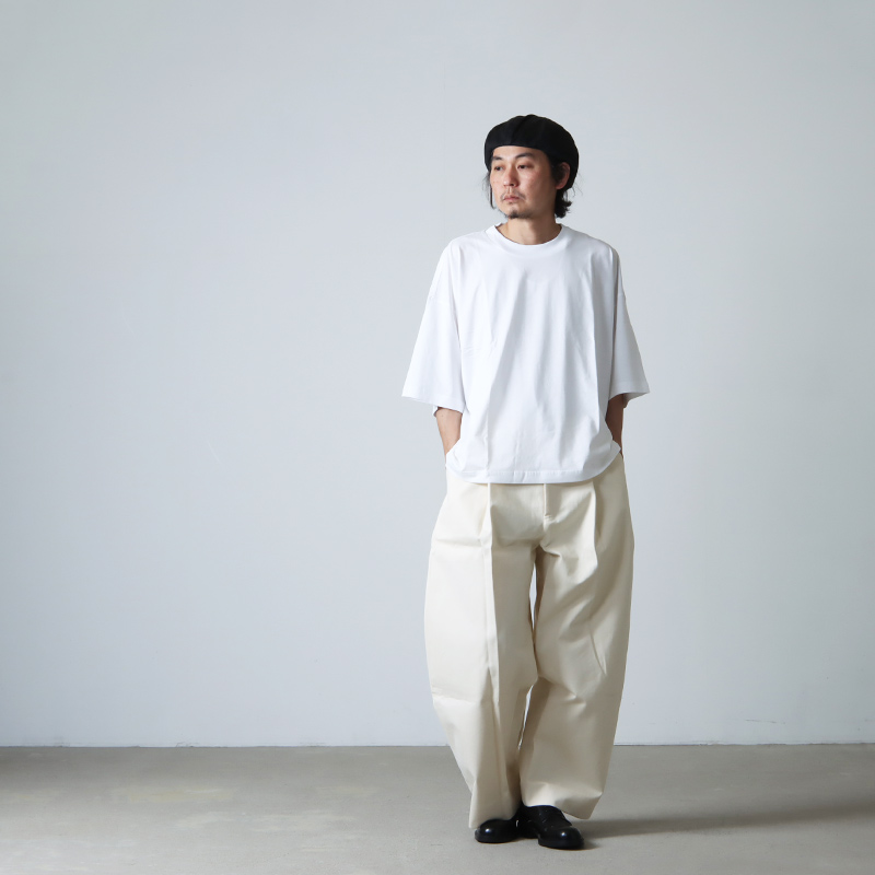 のこっち様 SORTE PEACHED COTTON TWILL PANTS-