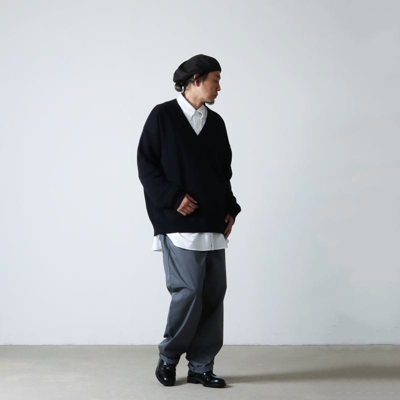 STUDIO NICHOLSON(˥륽) SOLA V NECK JUMPER