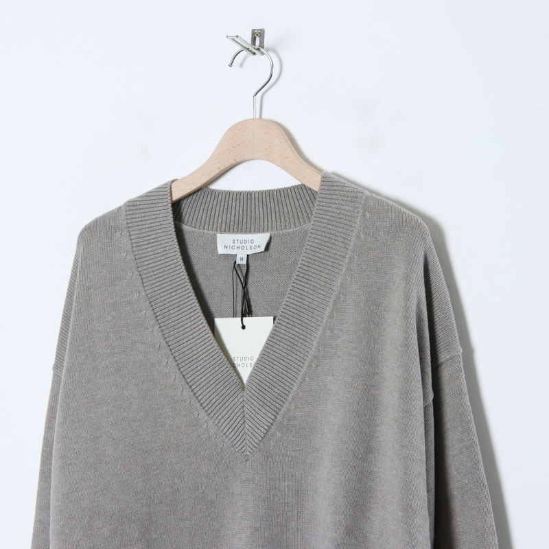 STUDIO NICHOLSON SOLA V NECK ニットSOLAVNECKJUMPE