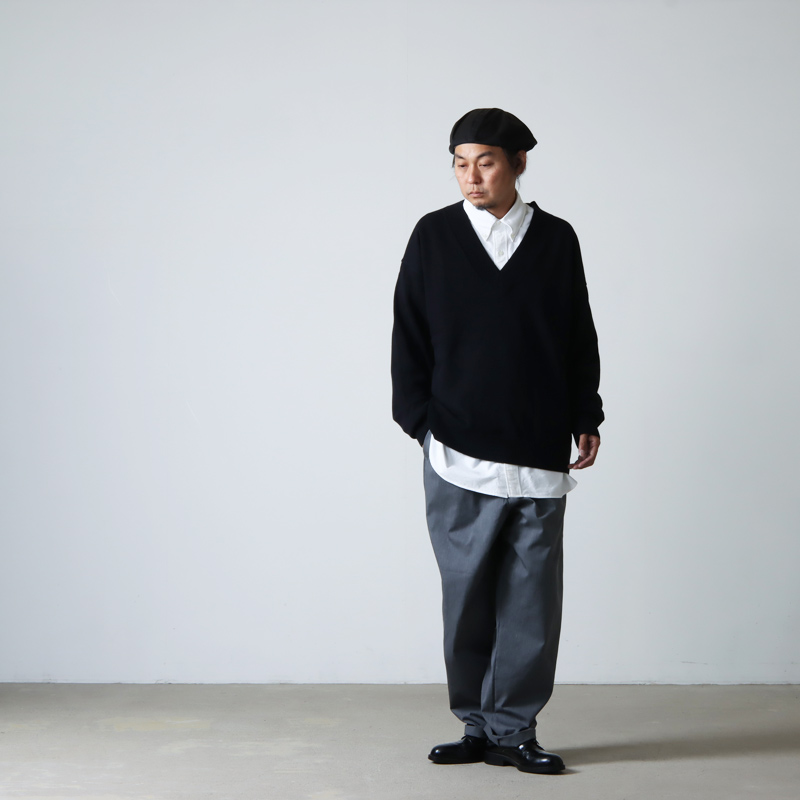 STUDIO NICHOLSON(˥륽) SOLA V NECK JUMPER