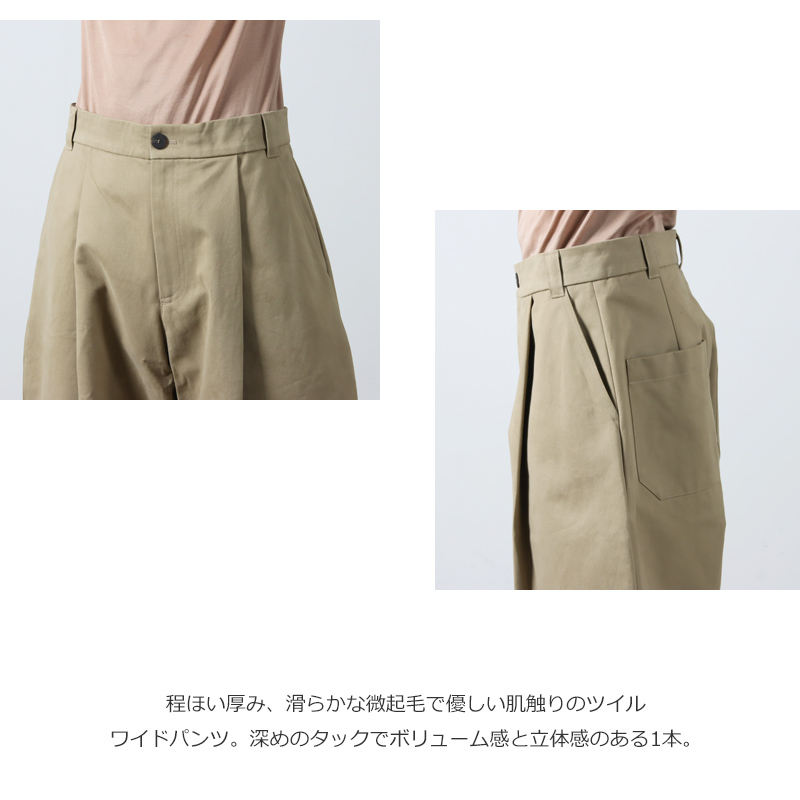 STUDIO NICHOLSON(˥륽) SORTE SNM - 351 - PEACHED COTTON TWILL