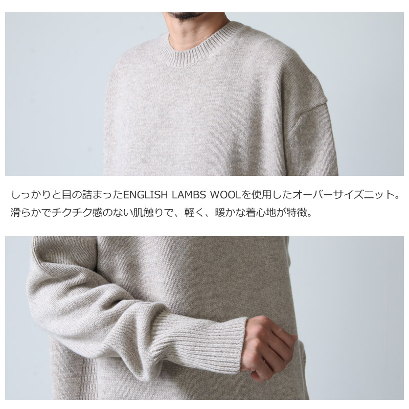 STUDIO NICHOLSON(˥륽) ENGLISH LAMBSWOOL THE BIG KNIT OKUSU