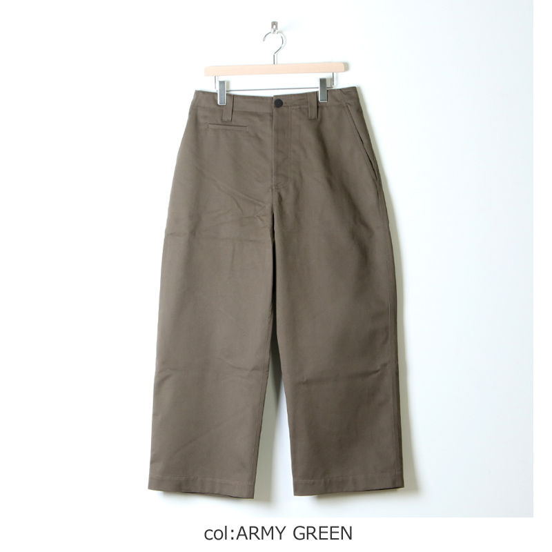 お手頃価格 NICHOLSON STUDIO サイズS armygreen パンツ - www.cfch.org