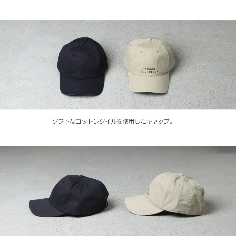 STUDIO NICHOLSON(˥륽) CAP SNM - 1168 COTTON TWILL