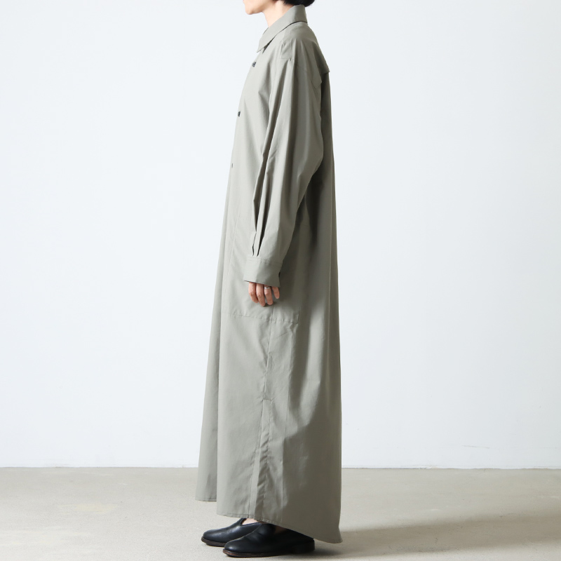THE HINOKI (ザ ヒノキ) OG Cotton Poplin Long Shirt Dress / OG 