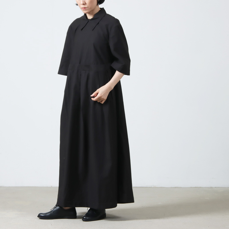 THE HINOKI (ザ ヒノキ) Organic Cotton Twill Half Sleeve Dress 