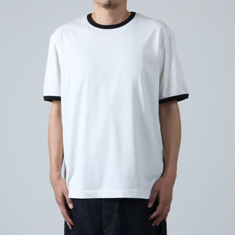 THE HINOKI( ҥΥ) Organic Cotton Half Sleeve Ringer T-Shirt