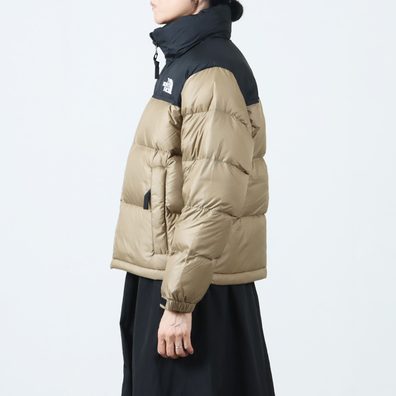 THE NORTH FACE ショートヌプシ　Lサイズ ベージュ THE NORTH FACE SHORT NUPTSE JACKET (LADIES) ケルプタン