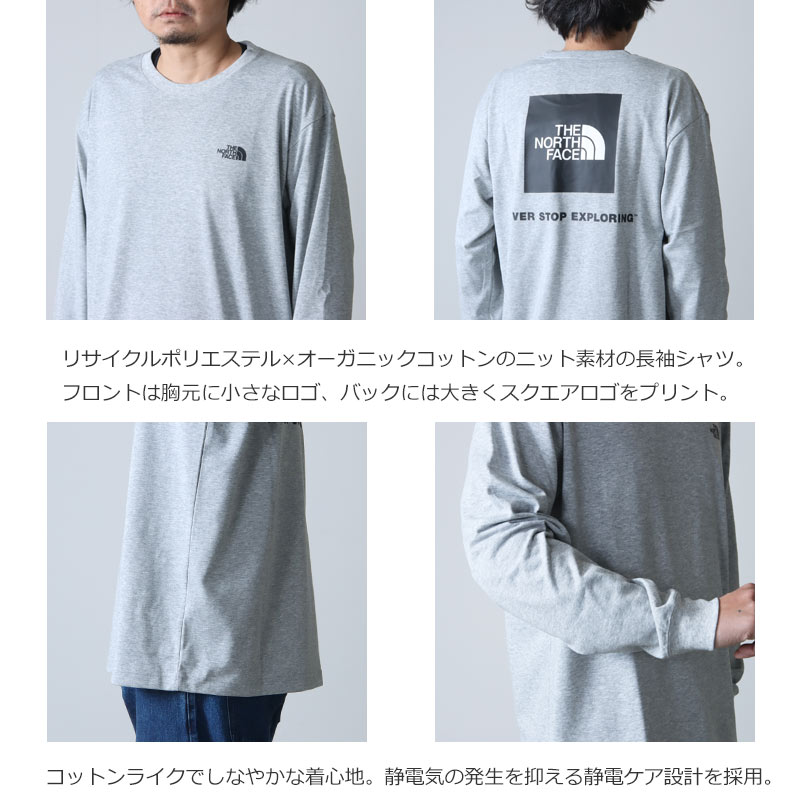 THE NORTH FACE (ザノースフェイス) L/S Back Square Logo Tee