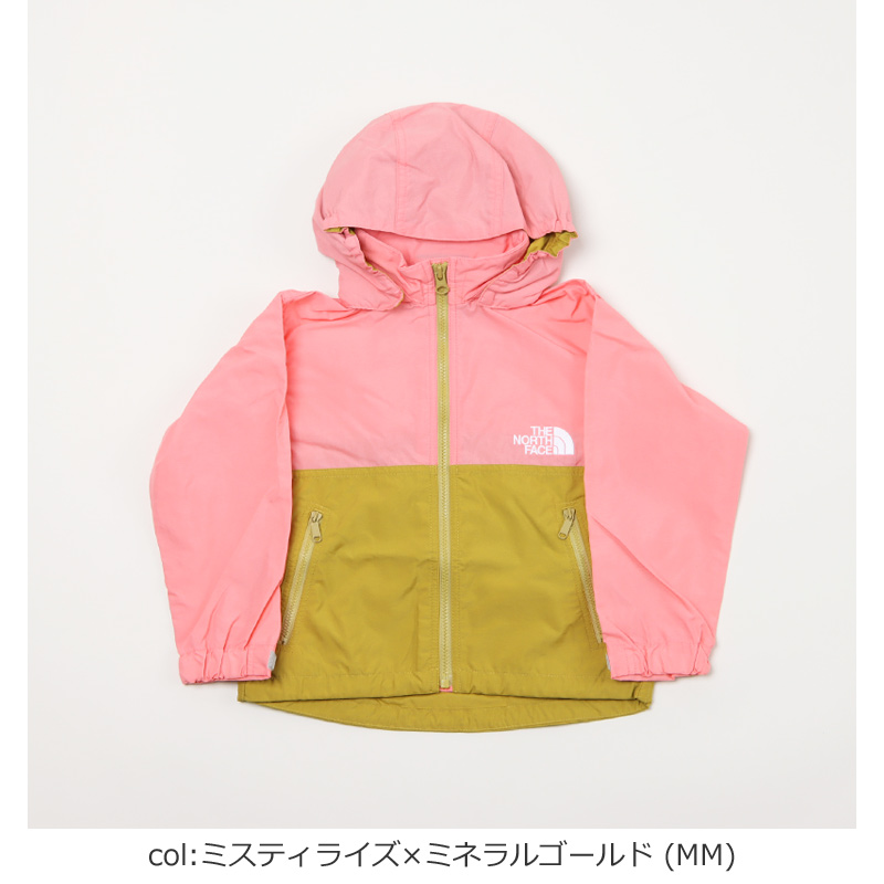 新品【90cm】ノースフェイス ★コンパクトジャケット　ピンク×イエロー