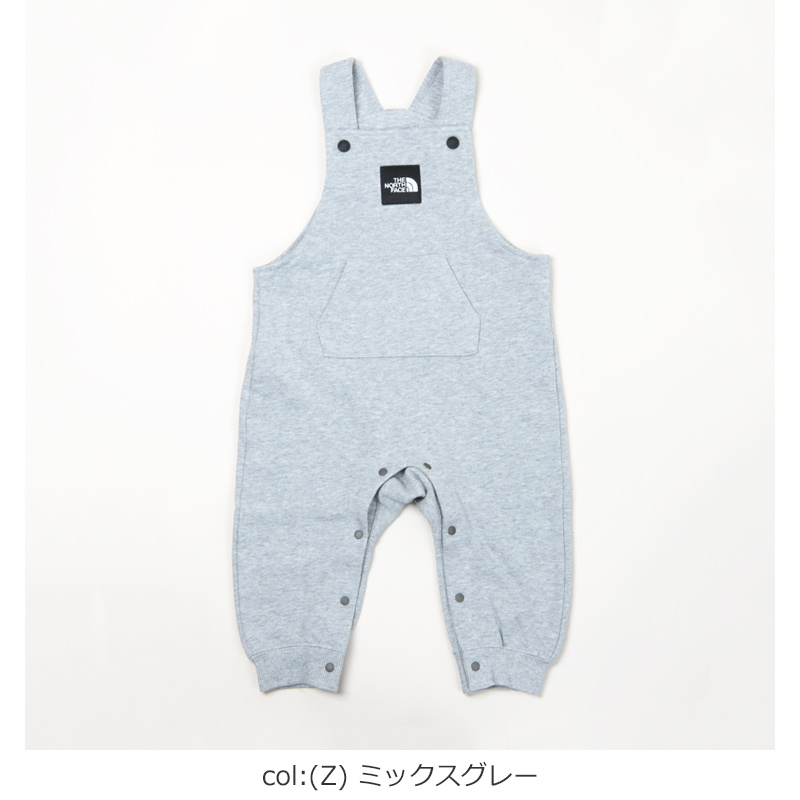 THE NORTH FACE (ザノースフェイス) B Sweat Logo Overall / ベビー スウェットロゴオーバーオール