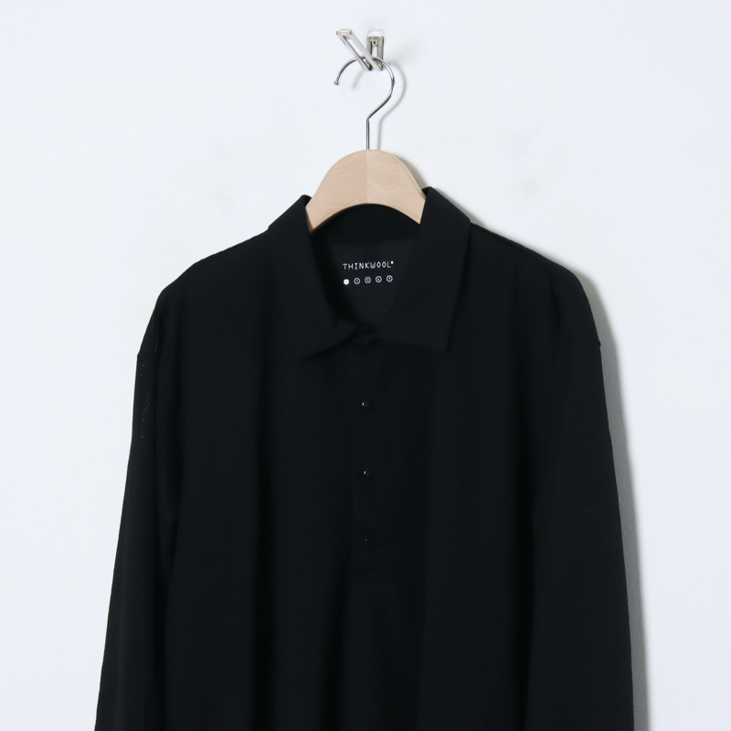 THINKWOOL(󥯥) TW MESH POLO SHIRTS LS