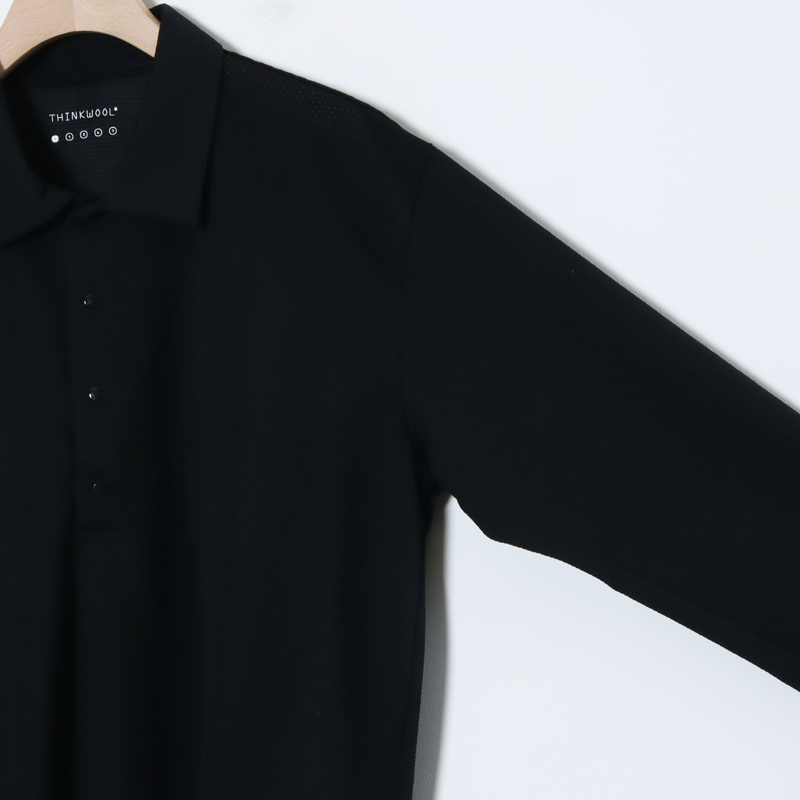 THINKWOOL(󥯥) TW MESH POLO SHIRTS LS