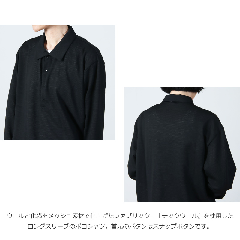 THINKWOOL(󥯥) TW MESH POLO SHIRTS LS