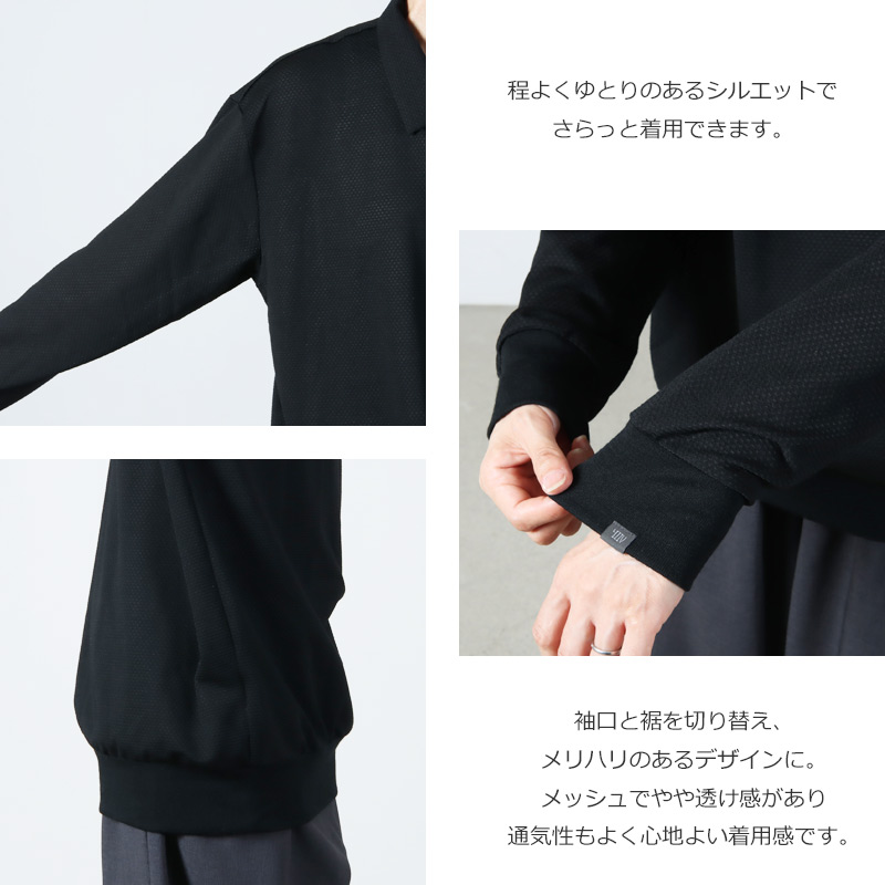 THINKWOOL(󥯥) TW MESH POLO SHIRTS LS