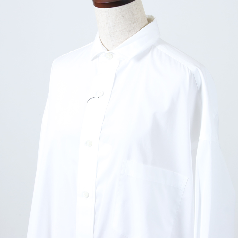ティッカ✨スクエアビッグシャツ コットン ハーフスリーブ ホワイト ティッカ TICCA スクエアビッグシャツ （white） - ファッション
