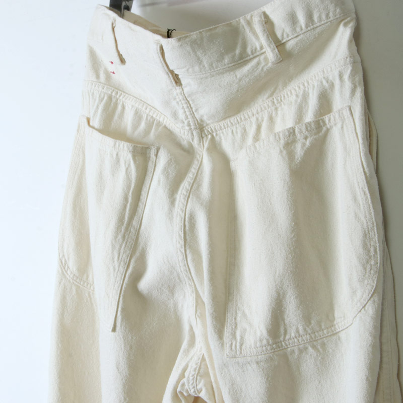 unfil(ե) raw silk denim cropped pants