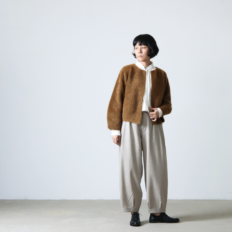 ストール unfil アンフィル / stretch superkid mohair hooded stole