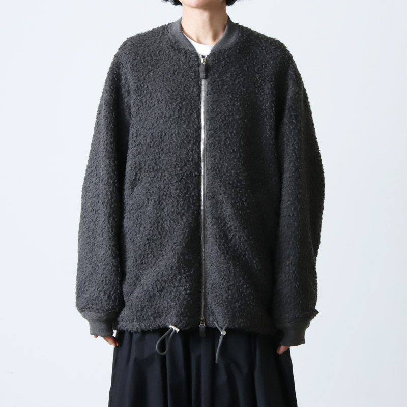 unfil(ե) wool-boa bomber jacket