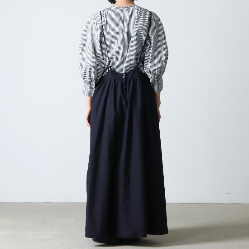 unfil (アンフィル) chambray weather-cloth camisole dress ...