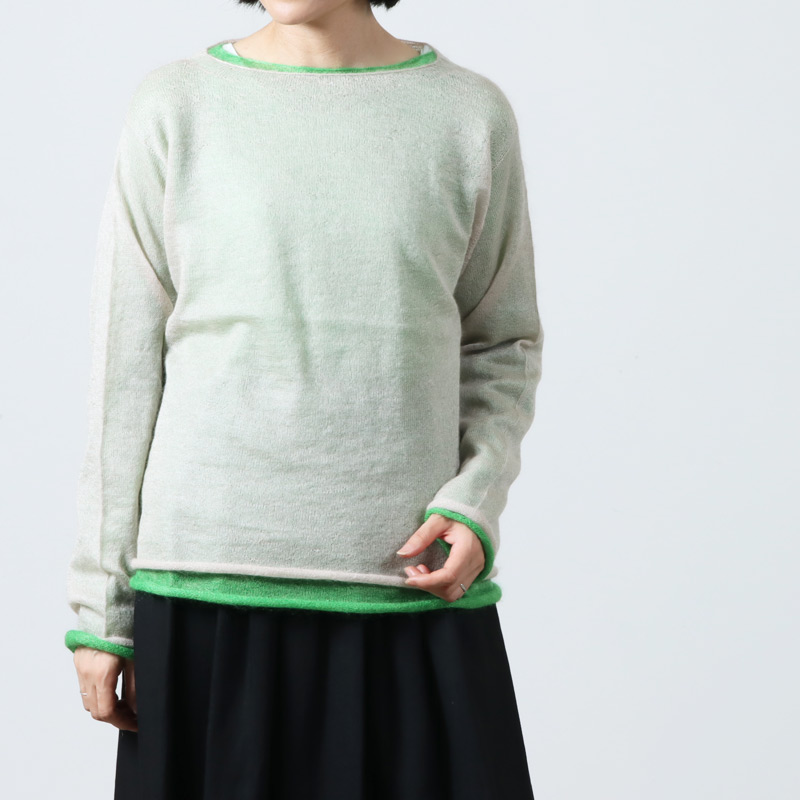 unfil (アンフィル) extrakid mohair & silk layered sweater
