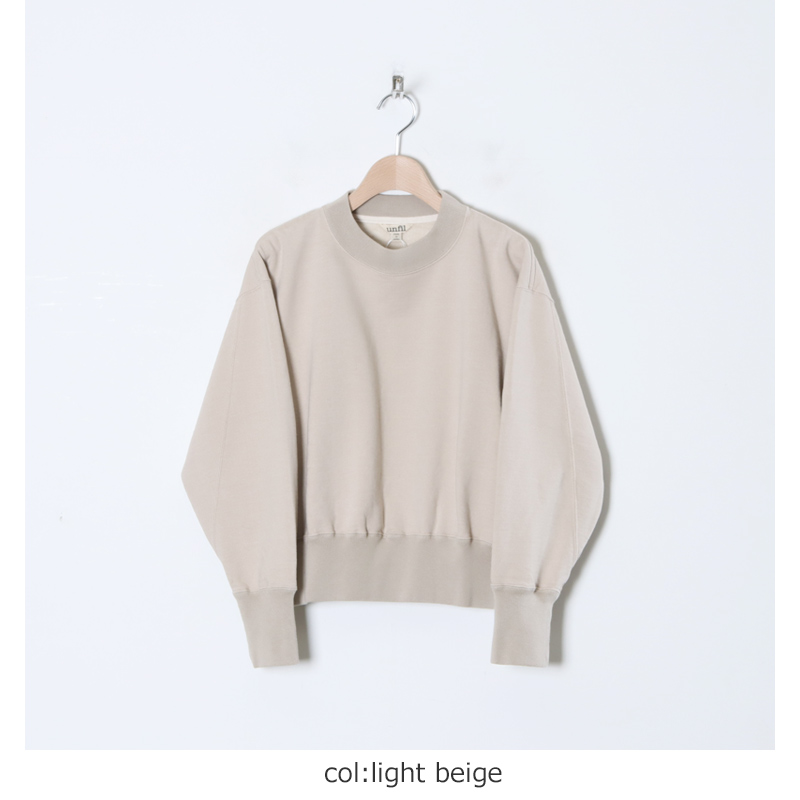 unfil (アンフィル) vintage cotton fleece cropped sweatshirt /  ヴィンテージコットンフリースクロップドスウェットシャツ