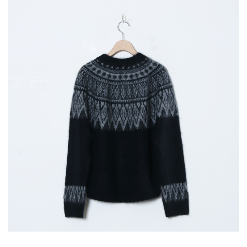 unfil (アンフィル) royal baby alpaca nordic-pattern sweater ...