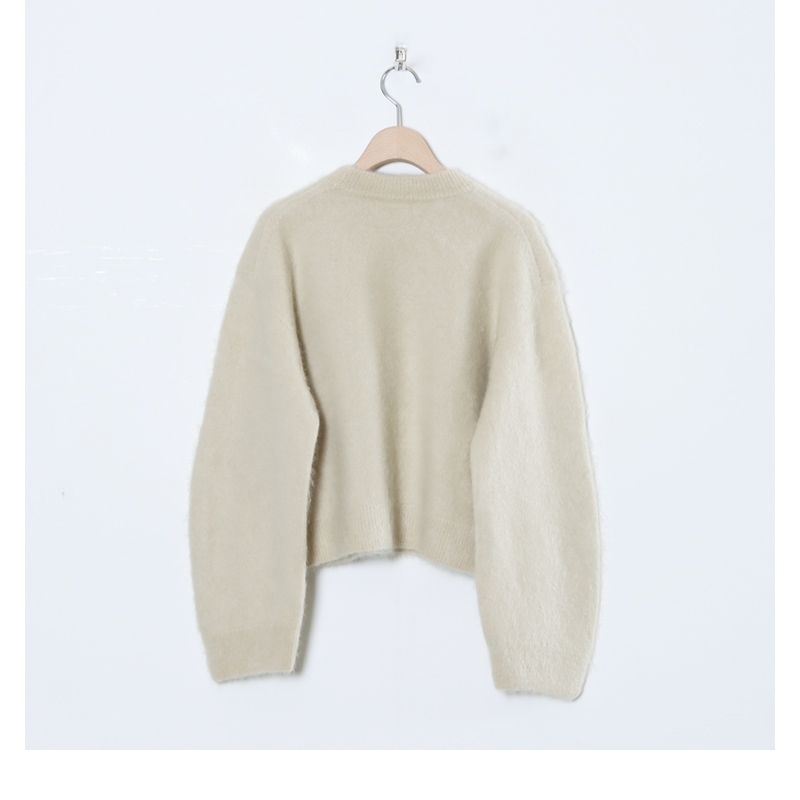 unfil (アンフィル) royal baby alpaca fur cropped sweater /  ロイヤルベビーアルパカファークロップドセーター