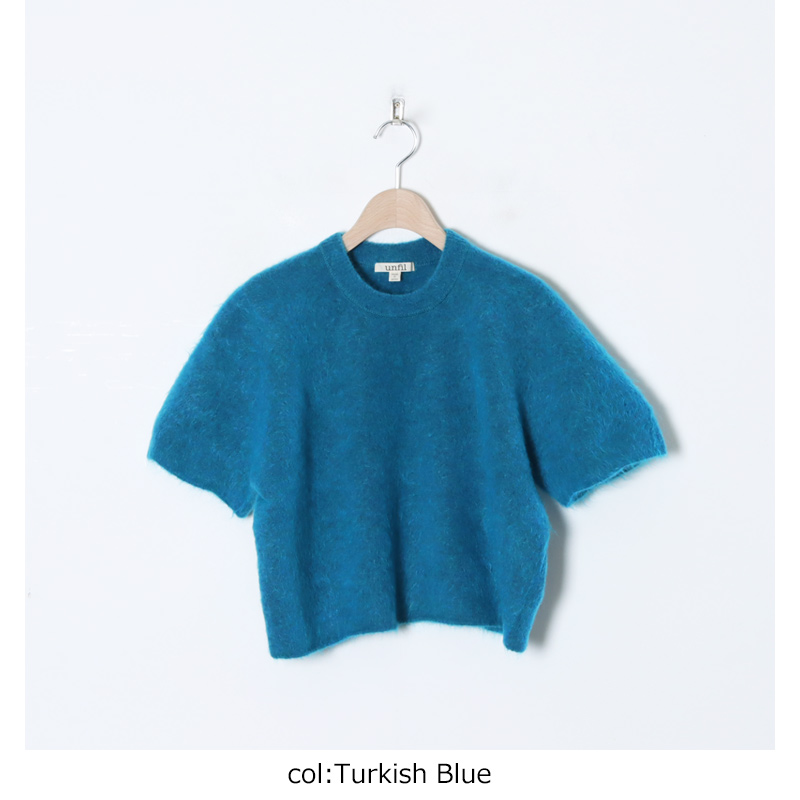 unfil(ե) stretch superkid mohair short-sleeve sweater