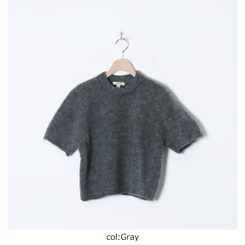 unfil(ե) stretch superkid mohair short-sleeve sweater